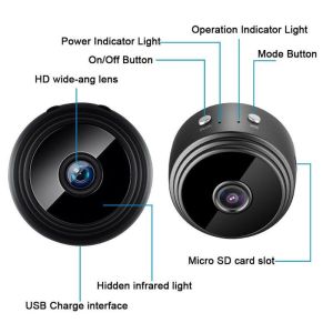 PUSAT GROSIR AS  Taffware Mini WiFi IP Camera CCTV 1080P A9 / Kamera Cctv Kecil Jarak Jauh Lewat Hp Murah Mini Tempel Tersembunyi Rumah Outdoor / Kamera Mata Mata Mini / Cctv Mini Sambung Ke Hp Tersembunyi Rumah Wifi Untuk Hp Jarak Jauh