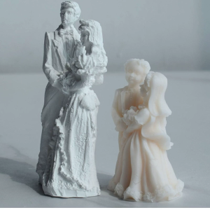 Thạch cao-Khuôn DIY 3D Cô dâu chú rể khuôn nhựa thạch cao điêu khắc trang trí trang trí Epoxy khuôn mẫu cho xà phòng tự làm làm