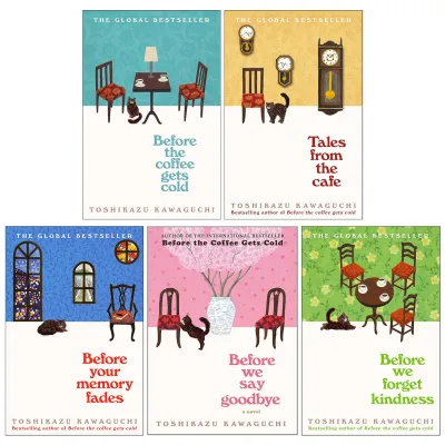 FCBefore the Coffee Gets Cold Series 5 Books Collection Set By Toshikazu Kawaguchi (Before The Coffee Gets Cold Tales From The Cafe Before Your Memory Fades Before We Say Goodbye & Forget Kindness)