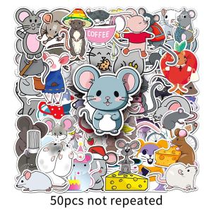 50PCS Waterproof Label Sticker Cute Animal Cartoon Graffiti Decorative Luggage Laptop Mouse Sticker