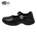 รองเท้านักเรียนหญิง ADDA 41T01-W1 NEWPRODUCT "รองเท้านักเรียน PU: พื้นที่ส่วนตัวในโลกของวัยรุ่น!  สร้างแรงบันดาลใจและสวมใส่ได้อย่างเป็นตัวเอง" รองเท้าหัวเหลี่ยม. 