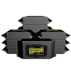 แผ่นเช็ดทำความสะอาดรองเท้า ทิชชูเปียกเช็ด ขจัดสิ่งสกปรก ทำความสะอาดล้ำลึก สิ่งประดิษฐ์ขัดรองเท้า Shoe shine wipes