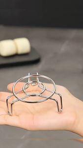 ItemMart Stainless Steel Mini Steamer Rack Steam Stand Kitchen Cooking Tool Camping Tool 1Pcs