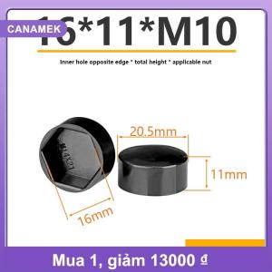 【CANAMEK】 Ốc lục giác đầu phẳng nắp nhựa bảo vệ bên ngoài vít lục giác đầu thấp Nắp trang trí chống bụi