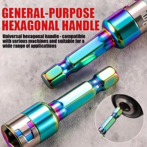 YUBAGUANB 8pcs 8mm Size Impact Socket Bits 8 Pieces Chrome Molybdenum Nut Screwdriver Standard Design Hex Opening Nut Screwdriver Driver Home Maintenance