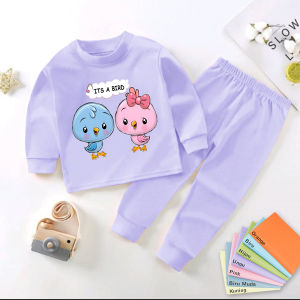 PROMO Setelan Baju Tidur Anak Balita dan Bayi Perempuan Laki Laki 1-2 /3-4 Tahun Piyama Oblong Panjang Baby