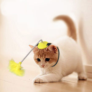 Funny pet Cat Toy Interesting Bell teaser cat toys stick Collars Feather kitten toy interactive toys cats Funny stick