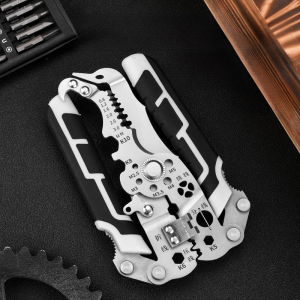 คีมปอกสายไฟอเนกประสงค์ 26 in 1 สำหรับช่างไฟฟ้ามือใหม่ ปอกสายไฟแบบพิเศษ ดึงและแบ่งสายไฟ คีมปอกสายไฟแบบพับได้อเนกประสงค์ 6合一多功能折叠剥线钳