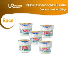 2 x Nissin Cup Noodles Mini Spicy Hot Beef + 2 x Nissin Cup Noodles Mini  Hot Creamy Seafood