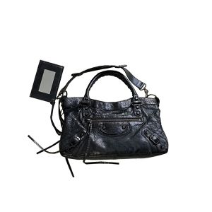 New style handbag tote motorcycle bag with rivets tassels and pleated design shoulder and crossbody bag for women