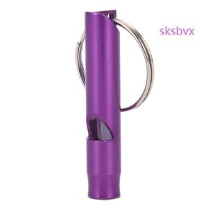 sksbvx จี้นกหวีดโลหะพร้อมพวงกุญแจสำหรับการอยู่รอดนกหวีดขนาดเล็กสำหรับเหตุฉุกเฉิน