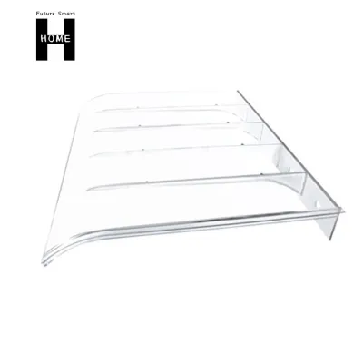 FSH Front Door Canopy Window Canopy Clear Canopy Roof Awning for Outdoor Balcony Protection Transparent Entryway Cover for Rain and Sun