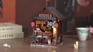 DIY Japanese Izakaya Book Nook Kit 3D Miniature Wooden Puzzle & Cozy Aesthetic Home Decor