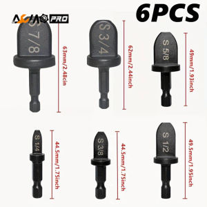 Aumopro 5/6 cái ống Đế Quốc chuôi lục giác Ống Expander hỗ trợ cho điều hòa máy điều hòa swaging Dụng cụ xoay thiết lập bằng điện Powered Ống mở rộng công cụ thiết lập 7/8 "3/4" 5/8 "1/2" 3/8 "1/4 inch