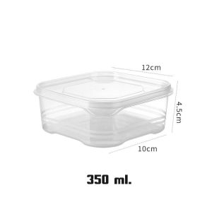 กล่องเก็บอาหาร กล่องไมโครเวฟ กล่องเก็บฟรีซ แช่แข็ง เนื้อสัตว์ กล่องบรรจุอาหารจัดระเบียบในตู้เย็น 350/2000ml.
