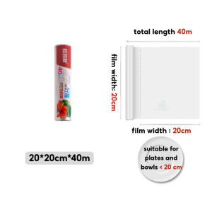 🇸🇬 Ready Stock Thickened PE Perforated Cling Wrap Food Plastic Film Microwave Safe Fresh Seal Roll