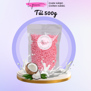 Sáp wax lông nóng Hồng hương Sữa Dừa cao cấp LY WAXING siêu bám lông chuyên dụng triệt lông nách bikini tay chân vùng da nhạy cảm tặng que gạt
