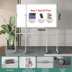 FROCILL Whiteboard Magnetic Double-sided erase writing With a movable stand Office teaching