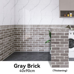 【FREE GIFT】High quality Thickening 3D Marble Stickers 90*40cm waterproof wallpaper for bathroom PVC tiles Self Adhesive vinyl Home wall decor design kitchen oil proof sticker Living Room Imitation Tile Wall Sticker for Ceramic Tiles and Cement