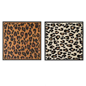 Unique Leopard Pattern Neck Scarf Decorative Neckerchief Square Scarf Daily Decorations Fashion Clothing Accessory