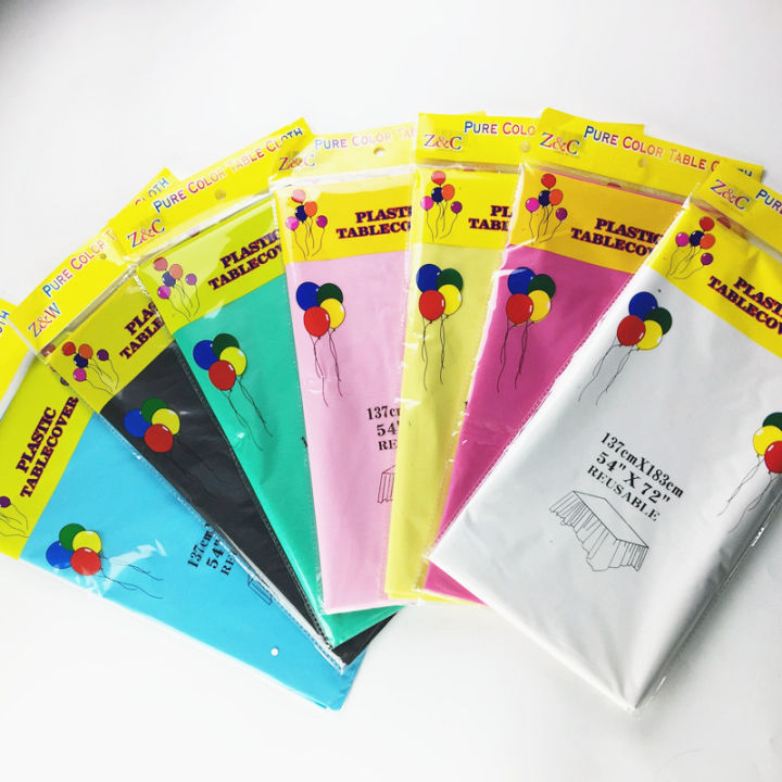 Plastic Disposable Tablecloth Antioil Table Cloth Tableware For