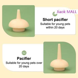 Jiaok MALL Pet Kitten Feeding Bottle Nipple Feeder Can Squeeze Liquid Milk Nursing Bottle For Newborn Dogs Puppies Rabbits Hamster Cat