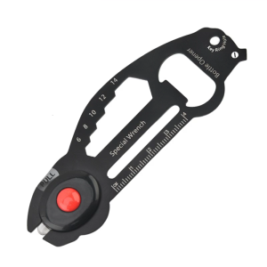 Stainless Steel Portable Credit Tool Combines Bottle Opener Screwdriver Ruler Key Design For Practical Use