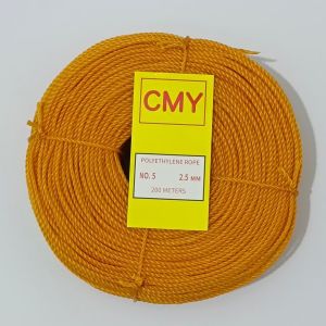 2.5mm #5 CMY 200 meters Nylon Rope Polyethylene Rope Lubid Tali for Tying Farm and Construction