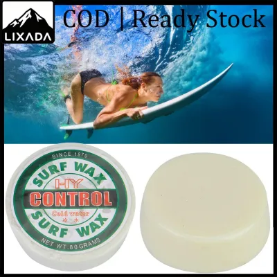 LIXADA ERYUE Compact Surf Wax Surfboard Base Water Temperature Waxes Reliable Accessory for Surfers (Green)