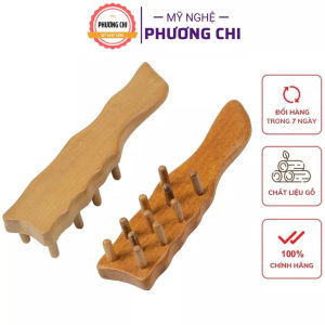 Lược chải mát xa cơ thể có tay cầm bằng gỗ thơm chuyên dụng - Mỹ Nghệ Phương Chi