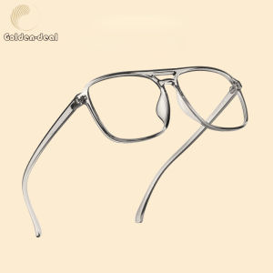 【COD/Ready Stock】Glasses for Men New Fashion Men Eyewear Glasses Womens Mens Business Casual TR90 Ultra Light Plain Replaceable Lens Eyeglasses with Myopia Frame for Men Man