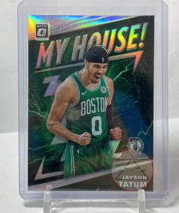 Jayson Tatum 2019-20 Panini Donruss Optic My House Silver no. 11 NBA card