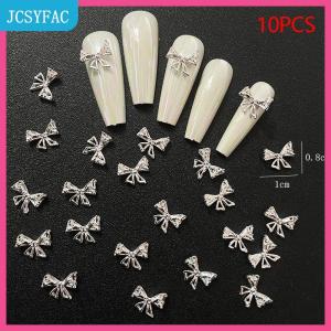 JCSYFAC  Vàng Bạc Hoa Làm Móng Tay Phụ Kiện Móng Tay Thạch Móng Tay Nghệ Thuật Đồ Trang Sức Bow Móng Tay Trang Trí 3D Móng Tay Nghệ Thuật Khoan