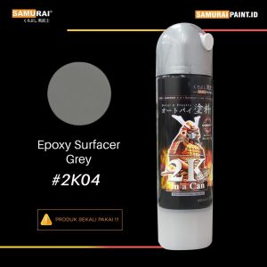 Epoxy 2K04 Samurai Paint 400ml Surfacer Abu-Abu 2 Komponen (2K400cc)