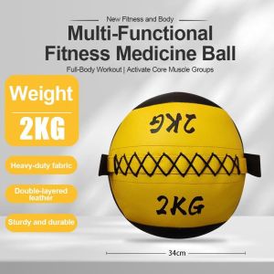 Wall Ball Medicine Ball 2/3/4/7KG Strength Training Fitness Weight for Home Gym Core Workout