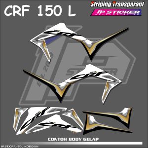 CRF 150 L (COD) STIKER STRIPING MOTOR HONDA CRF 150 L - STIKER LIST GRAFIK SIMPLE WARNA VARIASI DESAIN RACING HOLOGRAM DAN TRANSPARAN BISA COD IP.KODE-001