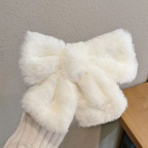 QEARL9 Fashion Plush Big Bow Hairpin Cute Barrette Hair Clip Women Girls Elegant Hairgrips Hair Clip Party Hair Accessories