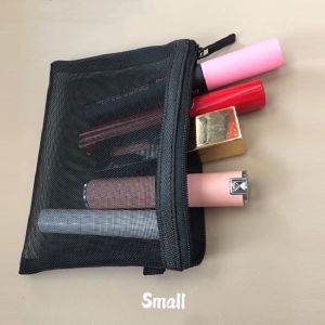 Mesh Travel Cosmetic Bag Organizer Makeup Bag Clear Mesh Storage Bag