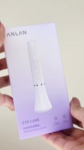 ANLAN Eye Beauty Device Microcurrent Eye Massager Remove Eye Bags Dark Circles Red Blue Light Eye Lifting Massage Instrument for Eye Bags and Dark Circles