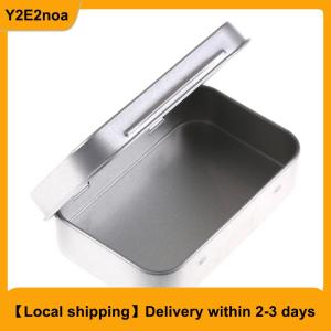 【Local shipping】 95x60x20mm Metal Tin Flip Storage Box Case Organizer For Candy Keys