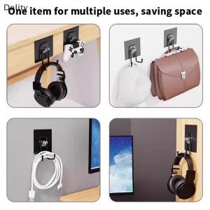 🎁【Special price】Dolity ที่แขวนหูฟังติดผนังอเนกประสงค์5ชิ้นตัวยึดหูฟังสำหรับเล่นเกมพร้อมตะขอควบคุมการเล่นเกมติดผนังที่แขวนติดผนังที่ยึดหูฟังสำหรับเล่นเกม