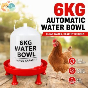Large Automatic Chicken Water Feeder Food Bucket Poultry Dispenser For Broilers Hen Chicks Quail Farm Raising Tools