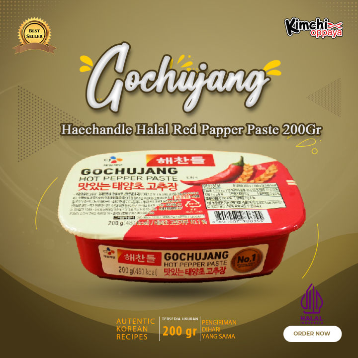 Gochujang Haechandle Halal Saus Korean Red Pepper Paste 200Gr