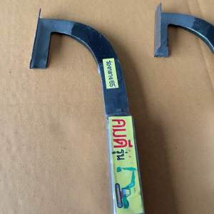 มีดกรีดยางแมคโครสแตนเลส ตราคมดี ด้ามเกลียวสแตนเลสจับกระชับมือมีดกรีดยางไร้พุง ด้ามยาวตัดยางหน้าสูงง่าย