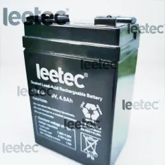 Rechargeable Battery Sealed Lead-Acid 4V 1.6Ah (2 pcs.) LEETEC RB416