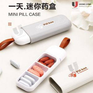 [Local Seller] Convenient Mini Pill Box Small Portable Separately Packed Case Small Mini Box Portable Pill Box Travel