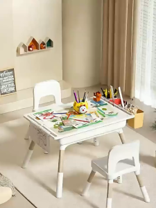 OTOMO 7IN 1 Kids Activity Table & Chair Set Adjustable Height & Sensory Play Station Meja Kerusi Budak