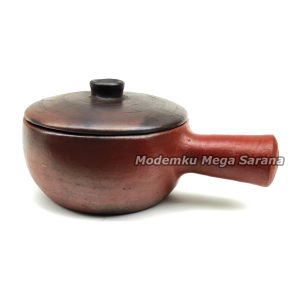 Claypot Gagang Tanah Liat Teflon Panci Sapo Nabe Hot Plate Gerabah Tahan Panas - Diameter 15 cm