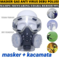 BELANJA TERMURAH Masker Gas Respirator Anti Virus Polusi Debu Dan Kacamata Terbaru 2025 Terbuat Dari Bahan Impor Pilihan Kualitas Terbaik Dirancang Dengan Canggih&Modern Menutupi Mulut Hidung Dilengkapi Filter Penyaring Hirup Udara Bersih Masker Kesehatan. 