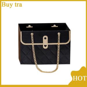 [Buytra] กล่องใส่ดอกกุหลาบแบบพกพากล่องกระดาษห่อของขวัญของขวัญงานปาร์ตี้